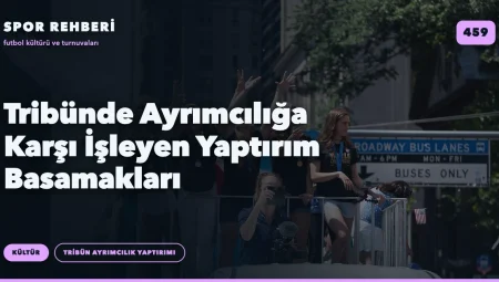 Tribünde Ayrımcılığa Karşı İşleyen Yaptırım Basamakları