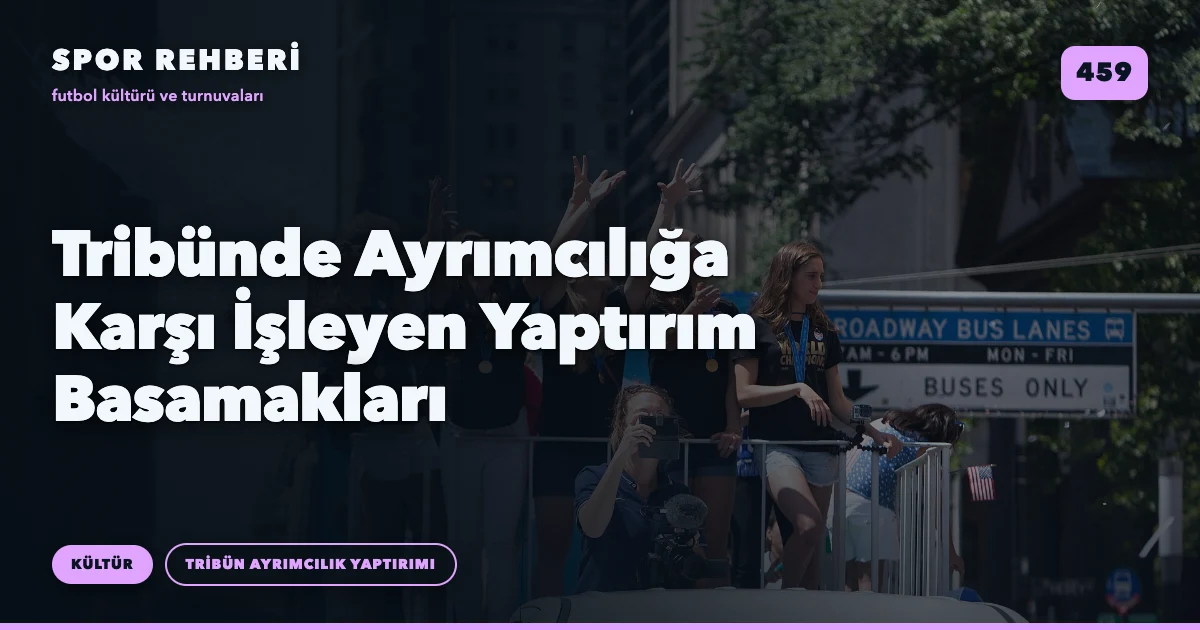 Tribünde Ayrımcılığa Karşı İşleyen Yaptırım Basamakları